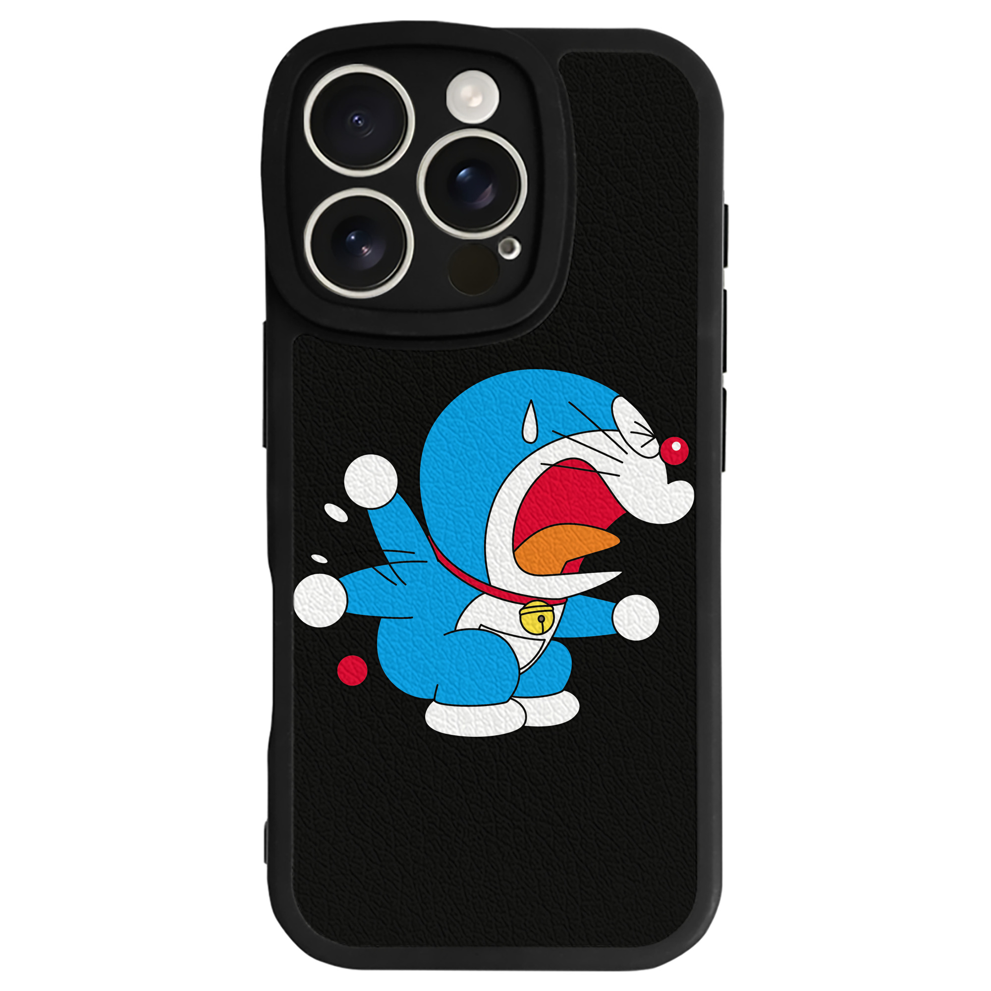 （画像用） ドラえもん Doraemon 【iPhone 16シリーズ対応】シリコンスマホケース（レザー調） 材質：シリコン